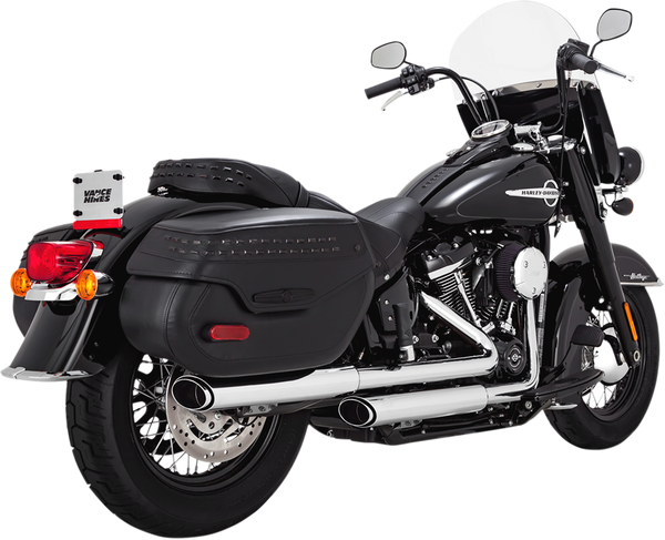 Twin Slash Slip-on Mufflers Chrome, 2, nordicamoto.ro