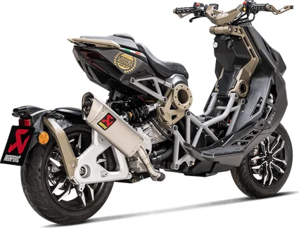 Slip-on Line Muffler Scooter Titanium Look -1