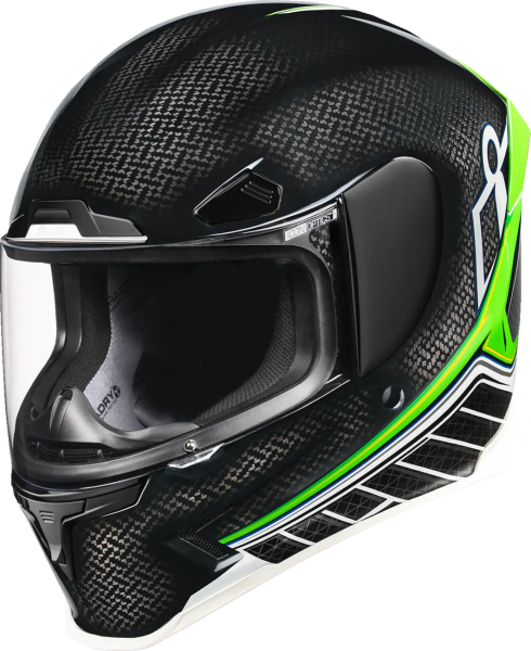Airframe Pro Carbon Hyperstrike Helmet Green-Black, 1, nordicamoto.ro