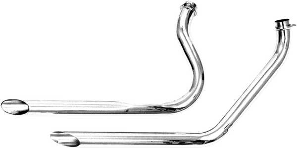 1-3/4(r) Slash-cut Drag Pipes Chrome, 1, nordicamoto.ro