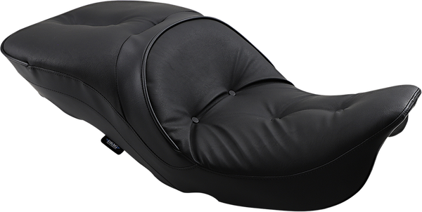 Backrest Compatible 2-up Leather Touring Seat Black, 2, nordicamoto.ro