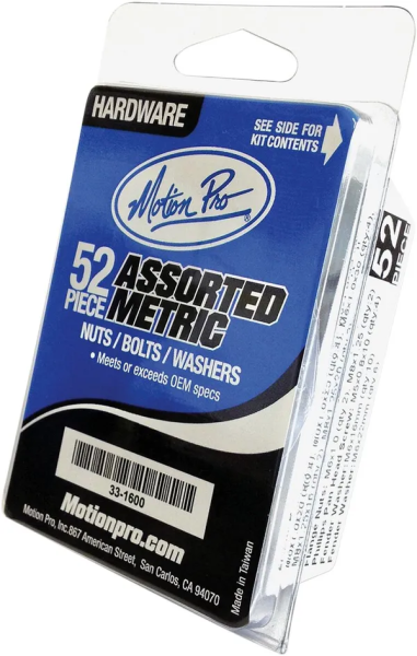 52-piece Metric Hardware Kit Silver-0