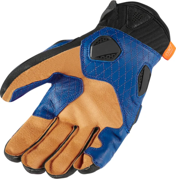 Manusi Piele Icon Hypersport™ Blue 2XL, 2, nordicamoto.ro