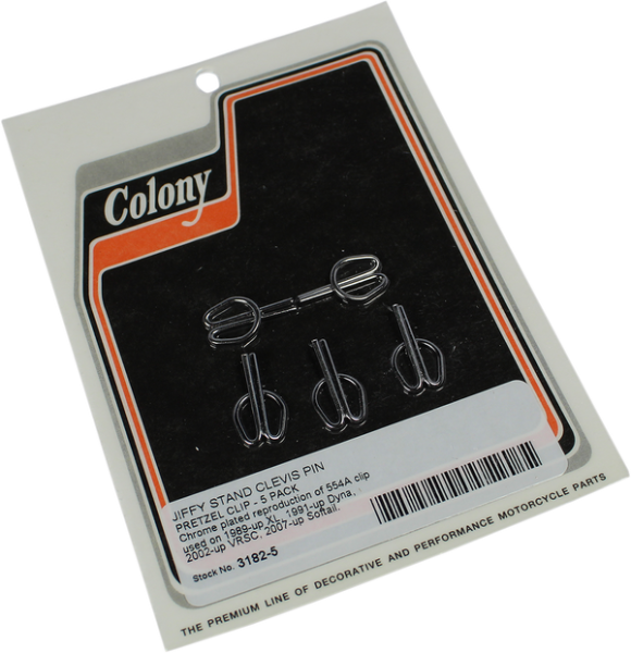 Jiffy Stand Clevis Pin Pretzel Clips Stainless Steel, 1, nordicamoto.ro