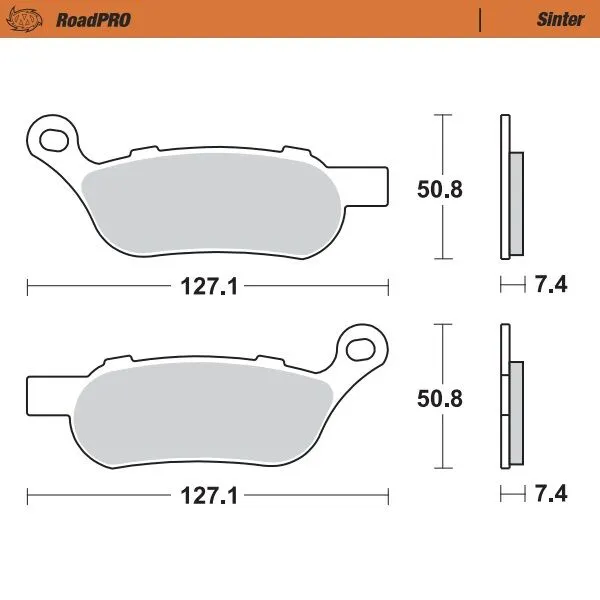 Roadpro Sinder Brake Pad Rear-0
