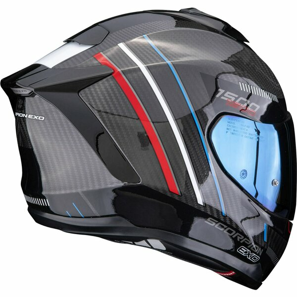 Casca integrala SCORPION EXO-1500 CARBON AIR ZITY XS Negru/Rosu/Albastru-6