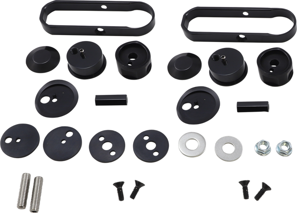 Adjustable Drop Mirror Mount Black, 2, nordicamoto.ro