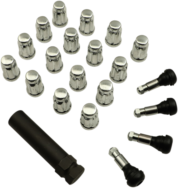 Splined Lug Nut Silver, 1, nordicamoto.ro