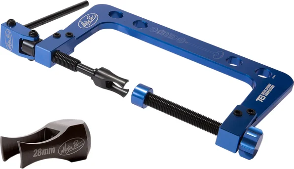 Compresor pentru arcuri de supapă T-6, anodizat, albastru, 1, nordicamoto.ro