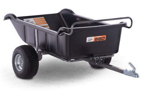 Remorca ATV Shark Garden 680 Black 2Roti-1