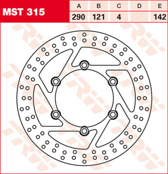 Disc de frână fix, rotund, 250–299 mm, 2, nordicamoto.ro