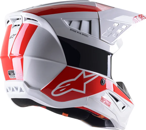 Supertech M5 Bond Helmet Red, White S, 2, nordicamoto.ro