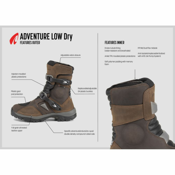 Cizme Forma Touring Adventure Low Dry Negru FORC50W-99-0