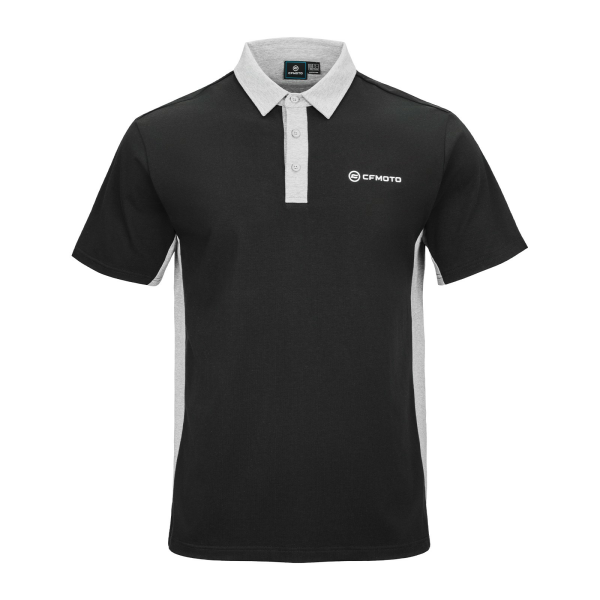 TRICOU POLO CASUAL CFMOTO – NEGRU/GRI, 1, nordicamoto.ro