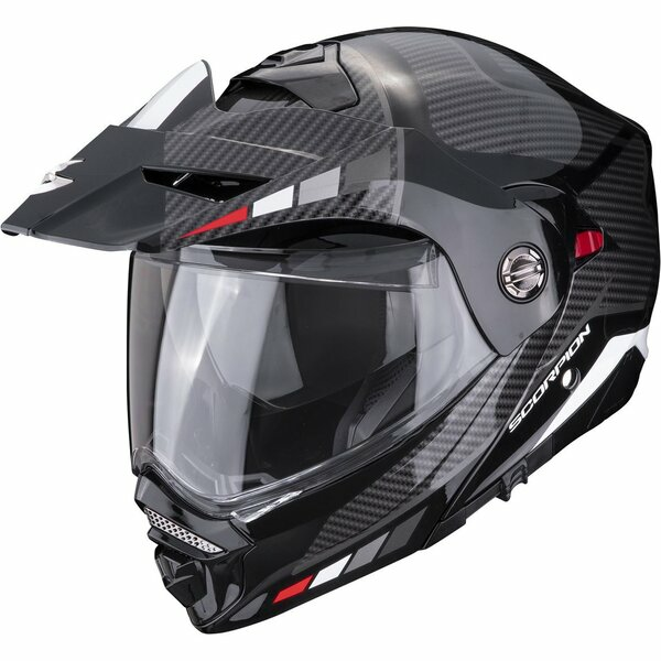 Casca flip-up touring/adventure SCORPION ADX-2 CAMINO S Negru/Argintiu/Galben-2