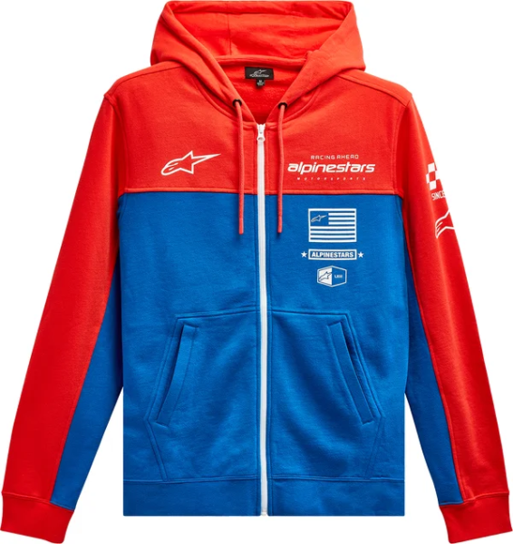 H Block Hoodie Blue, Red L, 1, nordicamoto.ro