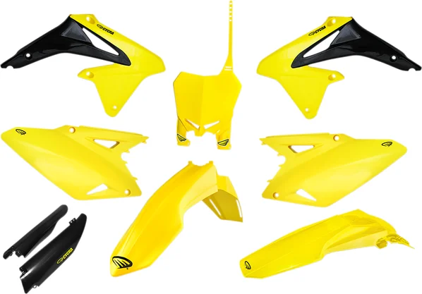 Powerflow Complete Body Kit Black, Yellow, 1, nordicamoto.ro