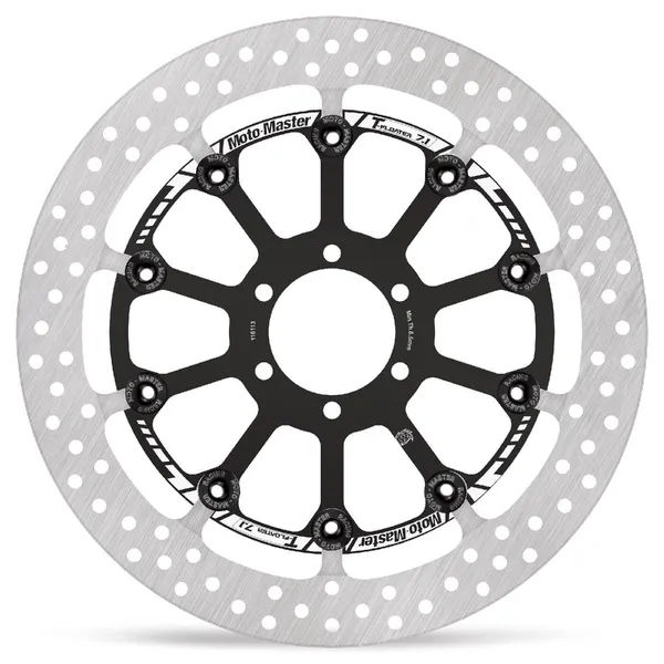Halo Series Floating Rotor Black, Silver, Stainless Steel-2