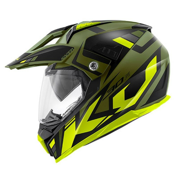 Casca Kappa KV30 EVO Grayer Dual Matt military green / Black / Yellow