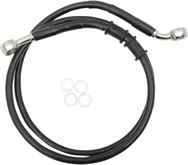 Extended Length Brake Line Black, Vinyl Coated Oversize [+51 mm (2'')], 1, nordicamoto.ro