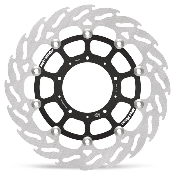 Flame Series Floating Rotor Black, Silver-1