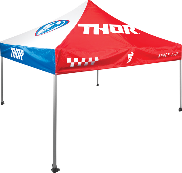 Cort Thor Track Canopy 3m x 3m Blue/Red/White-2
