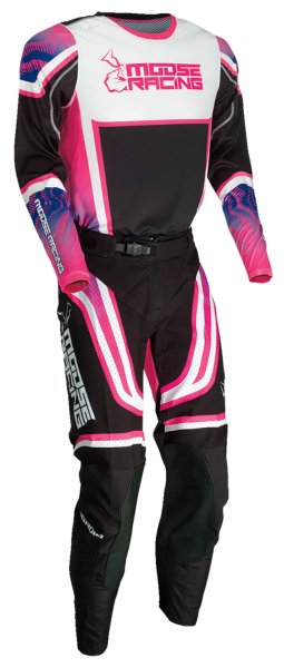 Tricou Moose Racing Agroid Black/Pink/Purple-2