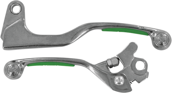 MOOSE RACING Competition Lever Green, Silver -0