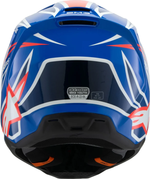 Casca Copii Alpinestars Youth S-m3 Wurx Black/Blue/Red/White-4