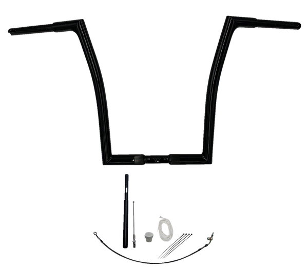 1-1/4(r) Ez Install Flat Top Handlebar Kit Black, 3, nordicamoto.ro