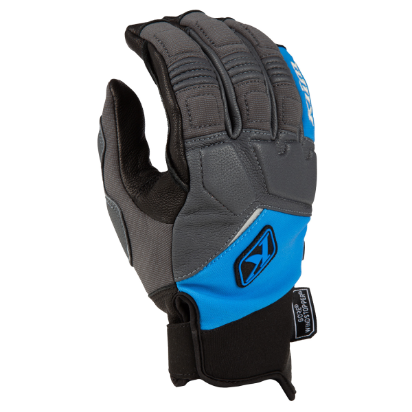 Manusi Snowmobil Klim Inversion Pro Non-Insulated Castlerock/Electric Blue Lemonade-9