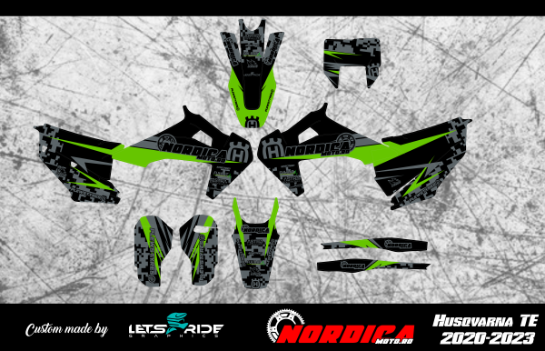 Kit stickere NordicaMoto Husqvarna TE 17-19