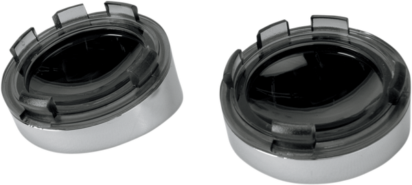 Visor-style Bezel And Lens For Deuce-style Turn Signals Chrome, 1, nordicamoto.ro