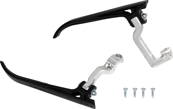 Aluminum Open Ended Moto Roost Deflector Mounting Kit Black 