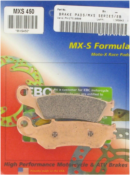 Racing Sintered  (r)mxs(r) Brake Pads, 1, nordicamoto.ro