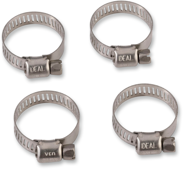 MOOSE RACING Gear Drive Hose Clamps Silver -0