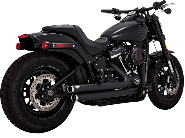 Big Shots Staggered 2-into-2 Exhaust System Black, 3, nordicamoto.ro