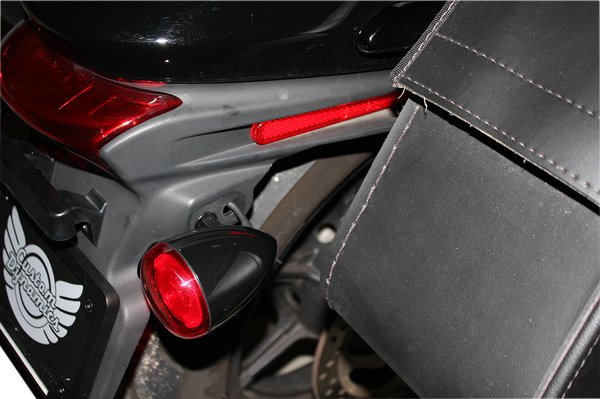 Probeam® Universal Led Bullet Bezel Turn Signals Black, 2, nordicamoto.ro