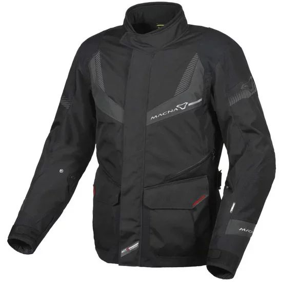 Geaca textil touring MACNA RANCHER L Negru/Rosu, 7, nordicamoto.ro