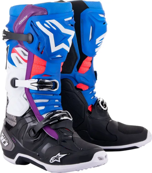 Cizme Alpinestars Tech 10 Supervented White/Black/Blue-1