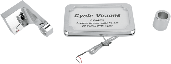In-close License Plate Holder Chrome, 2, nordicamoto.ro