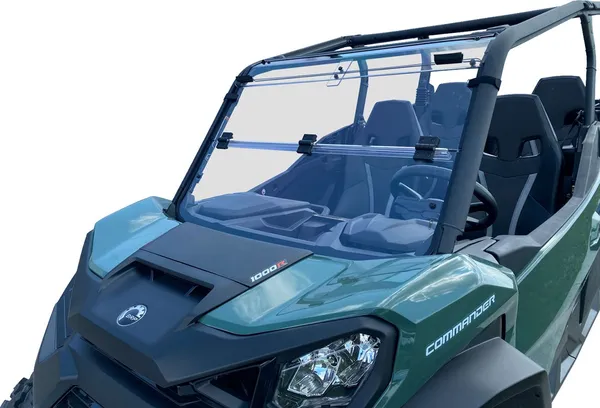 Deluxe Full Folding Windshield Clear -5
