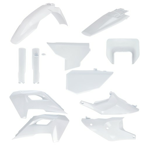 Kit complet plastice Acerbis Husqvarna TE 150-300 TBI/FE 250-500 2024-2025 Alb, 2, nordicamoto.ro