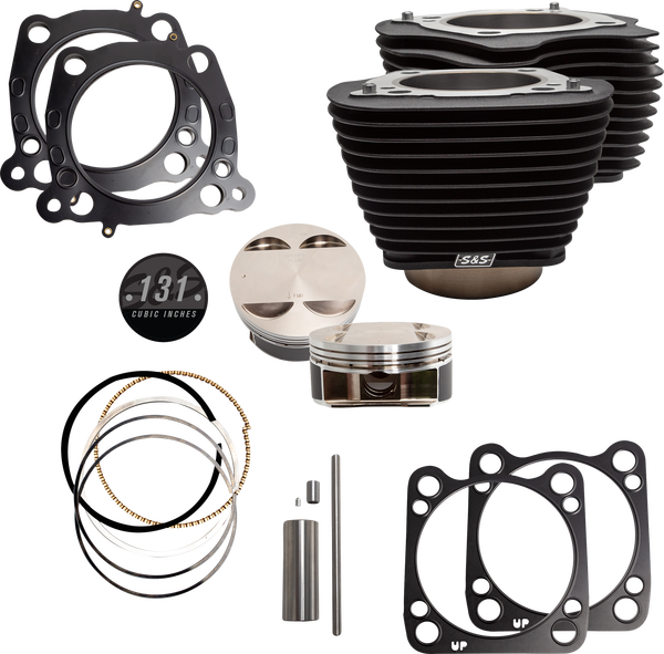 131(r) Stroker Cylinder And Piston Kit Black, 1, nordicamoto.ro