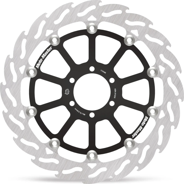 Flame Floating Alu Brake Disc Black, Silver -538fb3e13fa366b62bba62f58d02806a.webp