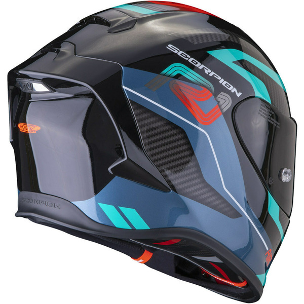 Casca integrala sport SCORPION EXO-R1 EVO AIR VATIS Negru / Albastru / Galben XL, 3, nordicamoto.ro