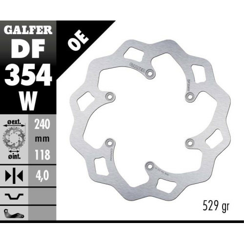 Disc frana spate Suzuki RM 125/250 Galfer Fixed