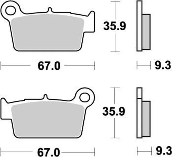 Placute frana spate BETA/Yamaha/Suzuki/GasGas/TM Moto-Master Nitro
