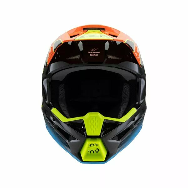 Casca CopiiAlpinestars S-M3 Fray Black/Blue/Orange/Yellow-2