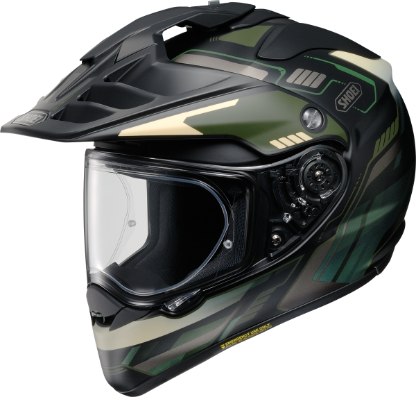 Casca SHOEI HORNET-ADV06 Invigorate TC-4 Negru/Verde Mat XXL